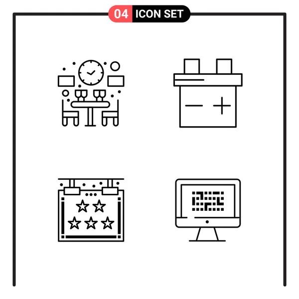 Set of 25 Universal Business Icons Vector — Stock Vector