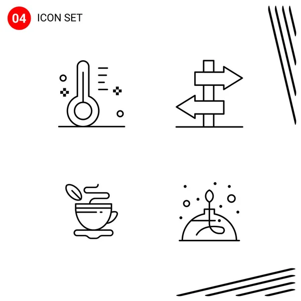 Conjunto Iconos Creativos Universales Simplemente Vector Ilustraciones Para Aplicaciones Web — Vector de stock