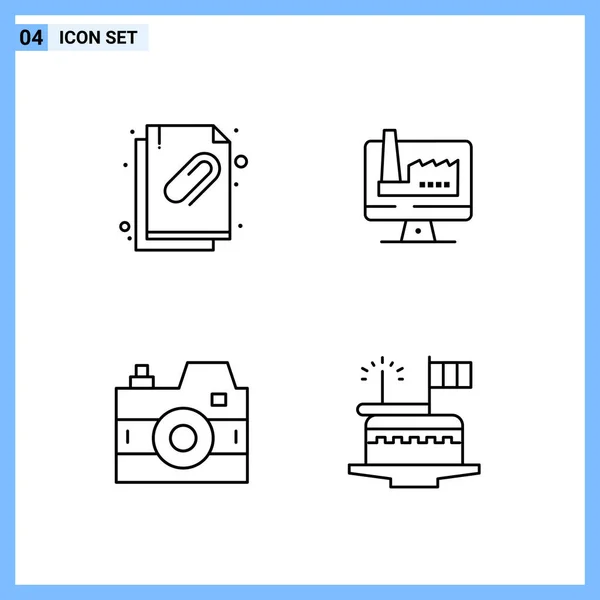 Univerzális Kreatív Ikonok Gyűjteménye Egyszerűen Vektor Illusztrációk Webes Mobil Alkalmazásokhoz — Stock Vector