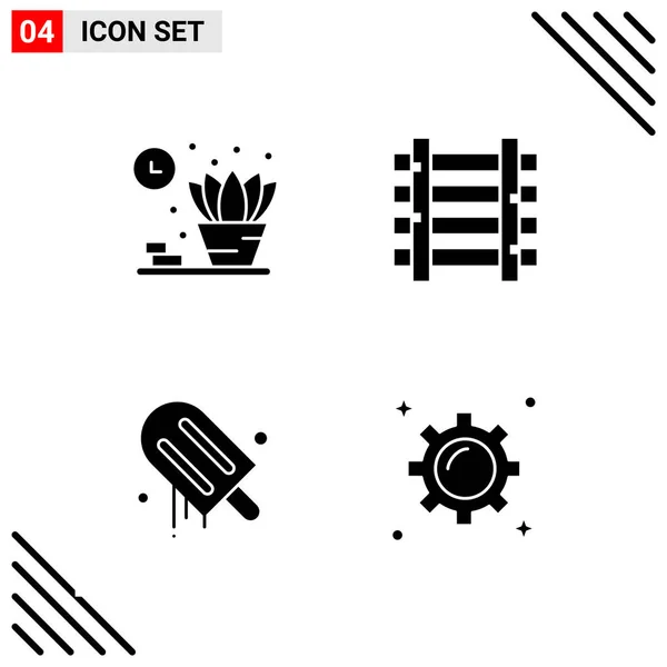 Conjunto Iconos Creativos Universales Simplemente Vector Ilustraciones Para Aplicaciones Web — Archivo Imágenes Vectoriales