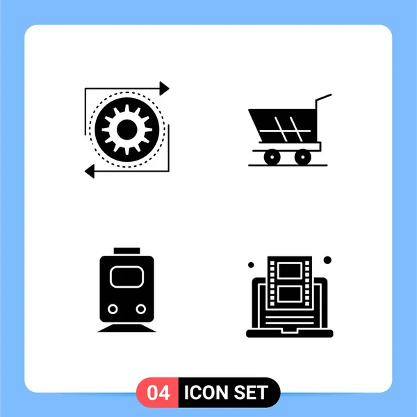 Conjunto Iconos Creativos Universales Simplemente Vector Ilustraciones Para Aplicaciones Web — Vector de stock