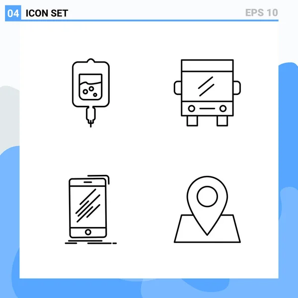 Set Universal Creative Icons Simply Vector Illustrations Web Mobile Apps — Stock Vector