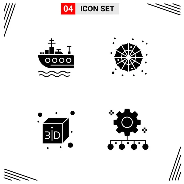 Conjunto Iconos Creativos Universales Simplemente Vector Ilustraciones Para Aplicaciones Web — Vector de stock