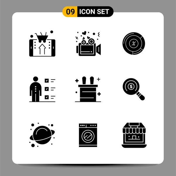 Conjunto Iconos Creativos Universales Simplemente Vector Ilustraciones Para Aplicaciones Web — Vector de stock