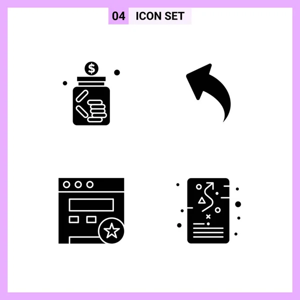 Set Universal Creative Icons Simply Vector Illustrations Web Mobile Apps — Stock Vector