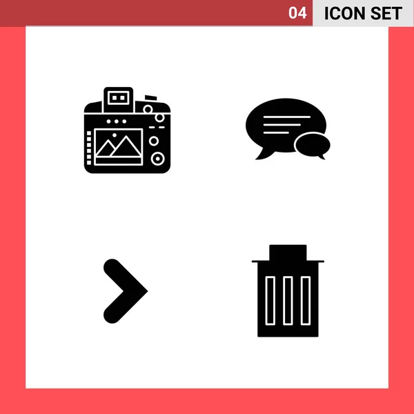 Conjunto Iconos Creativos Universales Simplemente Vector Ilustraciones Para Aplicaciones Web — Archivo Imágenes Vectoriales