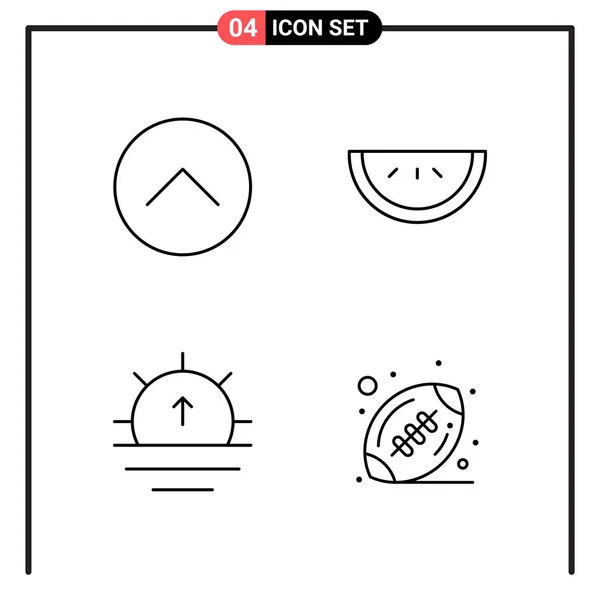 Set Universal Creative Icons Simply Vector Illustrations Web Mobile Apps — Stock Vector