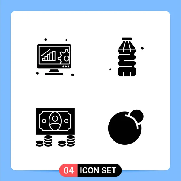 Conjunto Iconos Creativos Universales Simplemente Vector Ilustraciones Para Aplicaciones Web — Archivo Imágenes Vectoriales