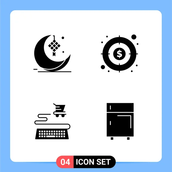 Conjunto Iconos Creativos Universales Simplemente Vector Ilustraciones Para Aplicaciones Web — Vector de stock