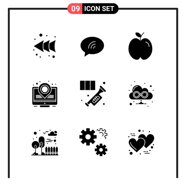 Set of 16 Universal Icons Business Vector — 스톡 벡터