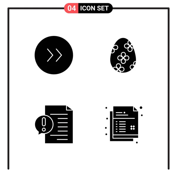 Conjunto Iconos Creativos Universales Simplemente Vector Ilustraciones Para Aplicaciones Web — Vector de stock