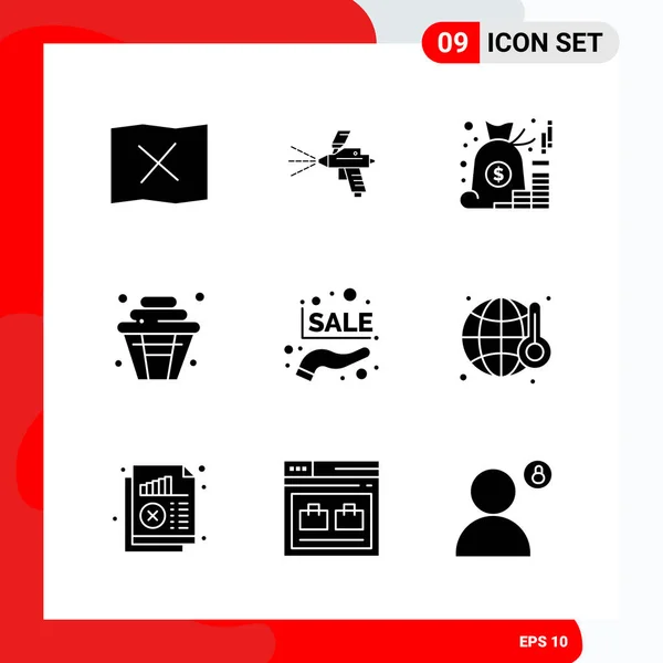 Conjunto Iconos Creativos Universales Simplemente Vector Ilustraciones Para Aplicaciones Web — Vector de stock