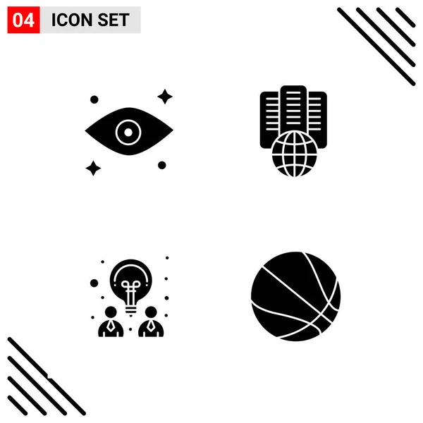 Conjunto Iconos Creativos Universales Simplemente Vector Ilustraciones Para Aplicaciones Web — Vector de stock