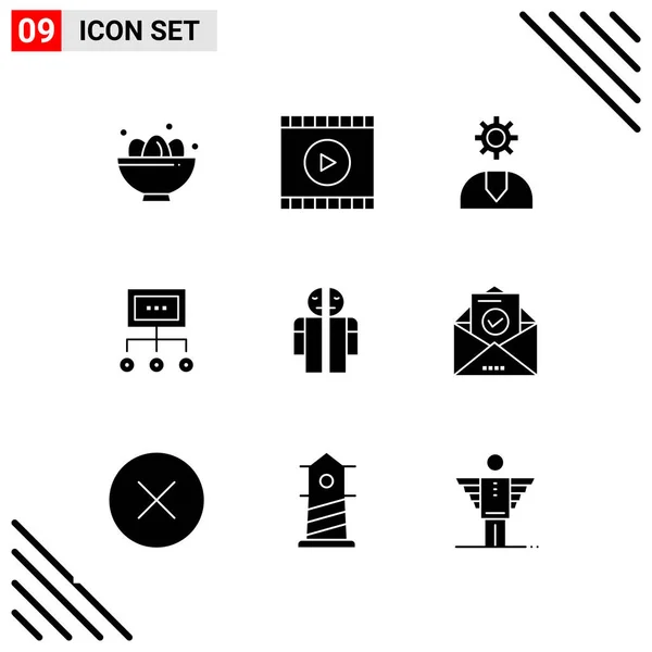 Conjunto Iconos Creativos Universales Simplemente Vector Ilustraciones Para Aplicaciones Web — Vector de stock