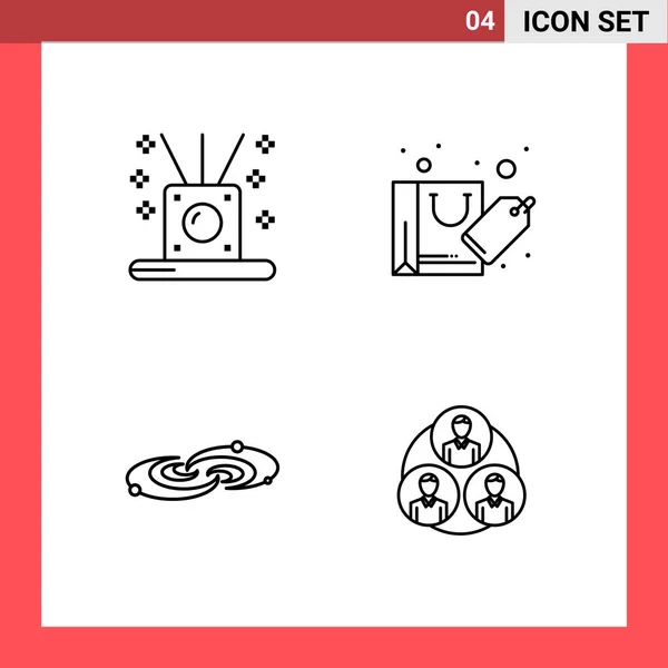 Conjunto Iconos Creativos Universales Simplemente Vector Ilustraciones Para Aplicaciones Web — Vector de stock