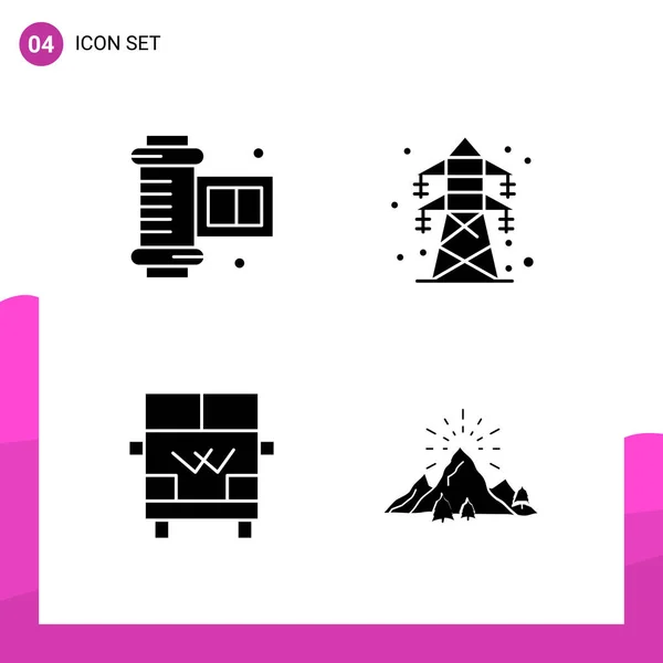 Conjunto Iconos Creativos Universales Simplemente Vector Ilustraciones Para Aplicaciones Web — Archivo Imágenes Vectoriales