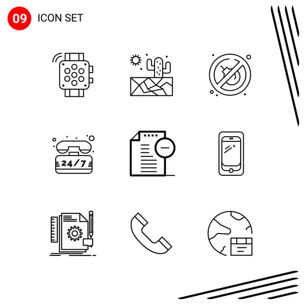 Set Universal Creative Icons Simply Vector Illustrations Web Mobile Apps — Stock Vector