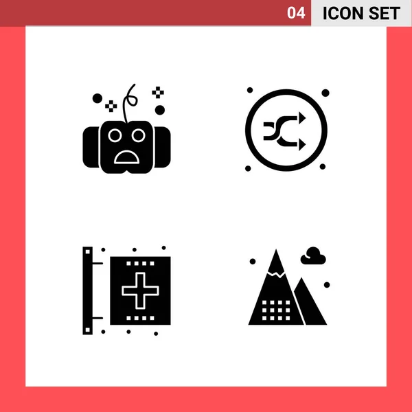 Set Dari Ikon Kreatif Universal Cukup Ilustrasi Vektor Untuk Aplikasi - Stok Vektor