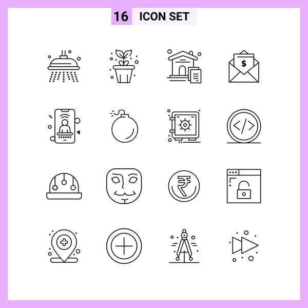 Set Universal Creative Icons Simply Vector Illustrations Web Mobile Apps — Stock Vector