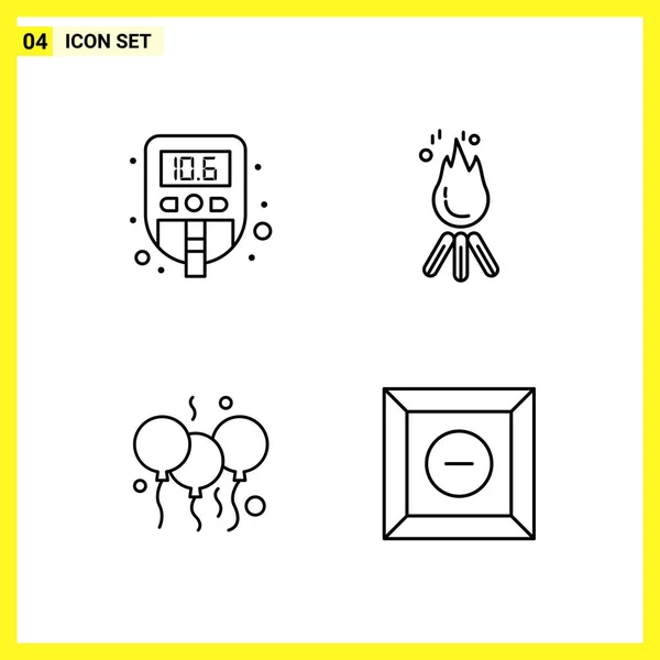 Set Universal Creative Icons Simply Vector Illustrations Web Mobile Apps — Stock Vector