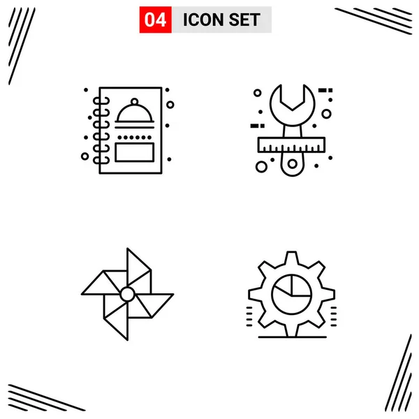 Set Universal Creative Icons Simply Vector Illustrations Web Mobile Apps — Stock Vector