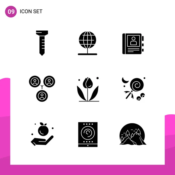 Conjunto Iconos Creativos Universales Simplemente Vector Ilustraciones Para Aplicaciones Web — Vector de stock