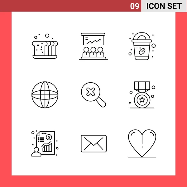 Set Universal Creative Icons Simply Vector Illustrations Web Mobile Apps — Stock Vector