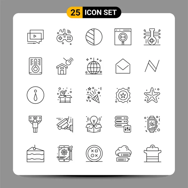 Set Universal Creative Icons Simply Vector Illustrations Web Mobile Apps — Stock Vector