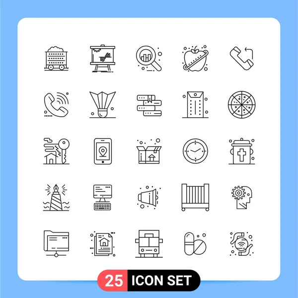 Conjunto Iconos Creativos Universales Simplemente Vector Ilustraciones Para Aplicaciones Web — Vector de stock