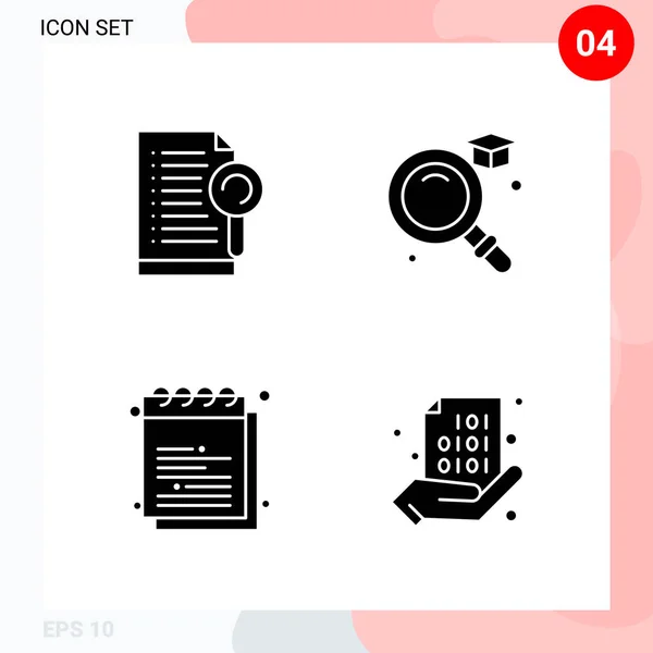 Conjunto Iconos Creativos Universales Simplemente Vector Ilustraciones Para Aplicaciones Web — Vector de stock