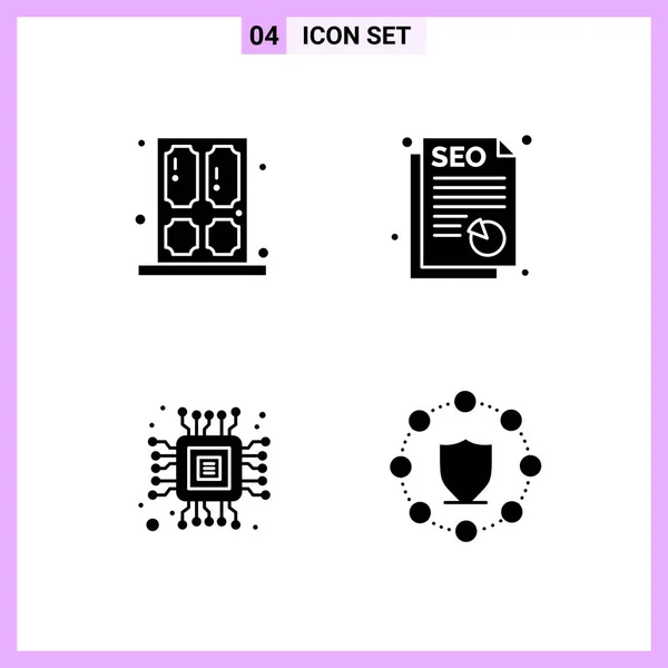 Set Universal Creative Icons Simply Vector Illustrations Web Mobile Apps — Stock Vector