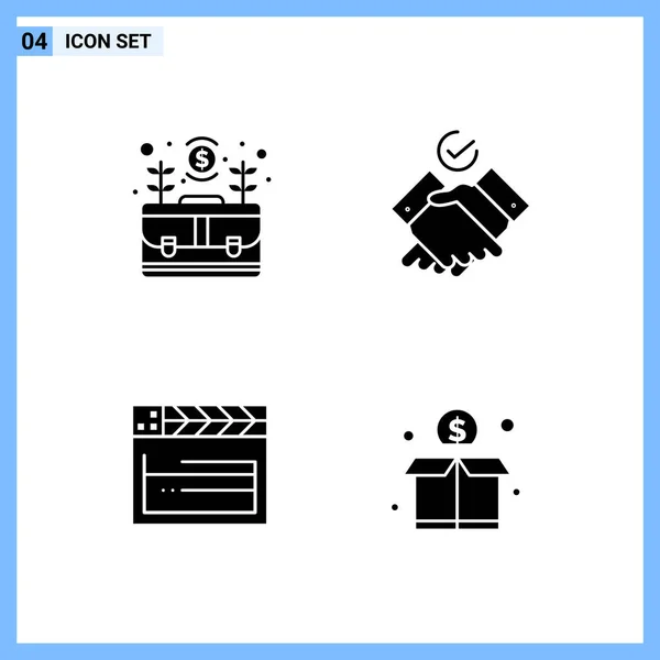 Conjunto Iconos Creativos Universales Simplemente Vector Ilustraciones Para Aplicaciones Web — Vector de stock