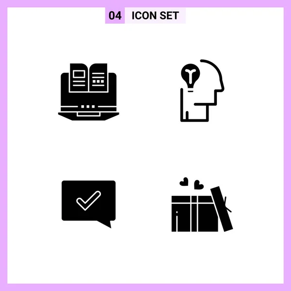 Set Universal Creative Icons Simply Vector Illustrations Web Mobile Apps — Stock Vector