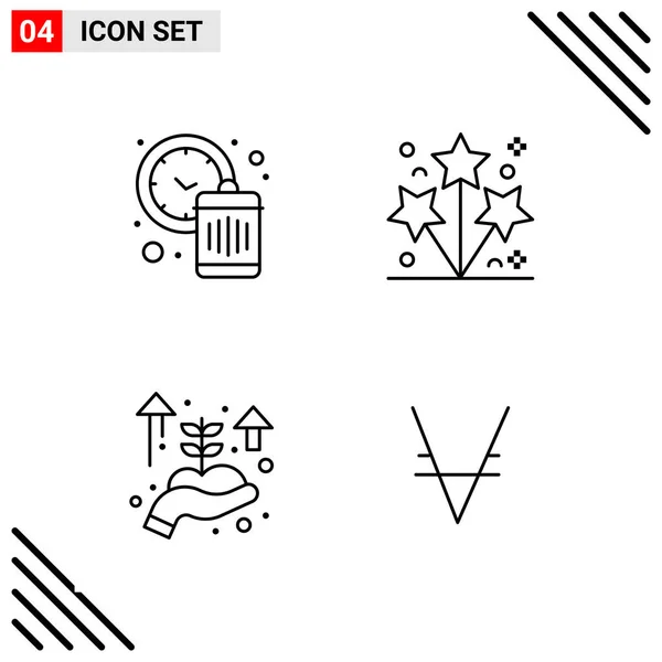 Conjunto Iconos Creativos Universales Simplemente Vector Ilustraciones Para Aplicaciones Web — Vector de stock