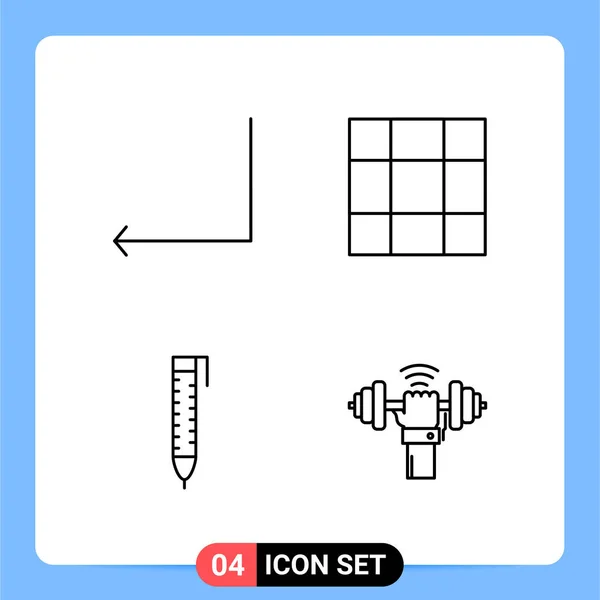 Ensemble Icônes Créatives Universelles Simplement Vectorielles Illustrations Pour Applications Projets — Image vectorielle