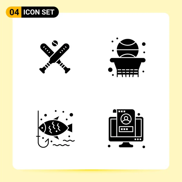 Conjunto Iconos Creativos Universales Simplemente Vector Ilustraciones Para Aplicaciones Web — Vector de stock