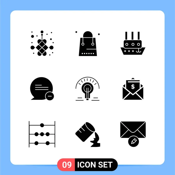 Conjunto Iconos Creativos Universales Simplemente Vector Ilustraciones Para Aplicaciones Web — Vector de stock