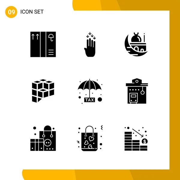 Conjunto Iconos Creativos Universales Simplemente Vector Ilustraciones Para Aplicaciones Web — Vector de stock