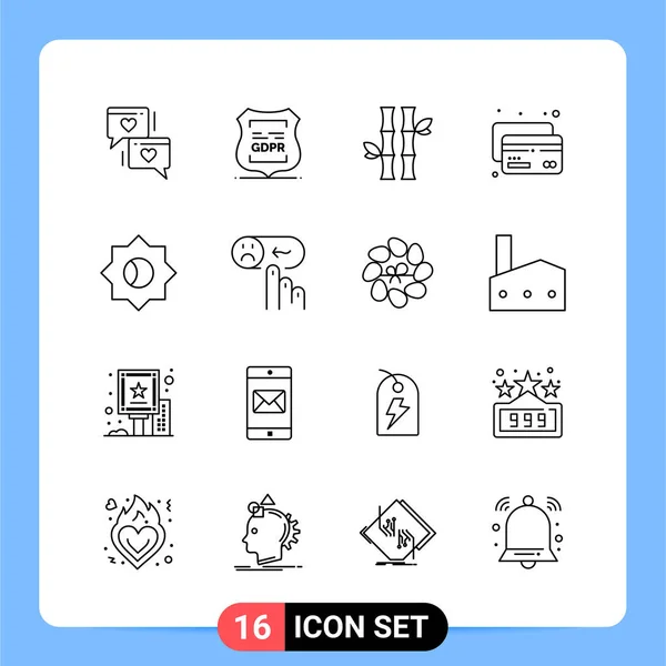 Conjunto Iconos Creativos Universales Simplemente Vector Ilustraciones Para Aplicaciones Web — Vector de stock