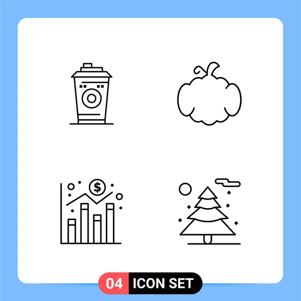 Conjunto Iconos Creativos Universales Simplemente Vector Ilustraciones Para Aplicaciones Web — Vector de stock