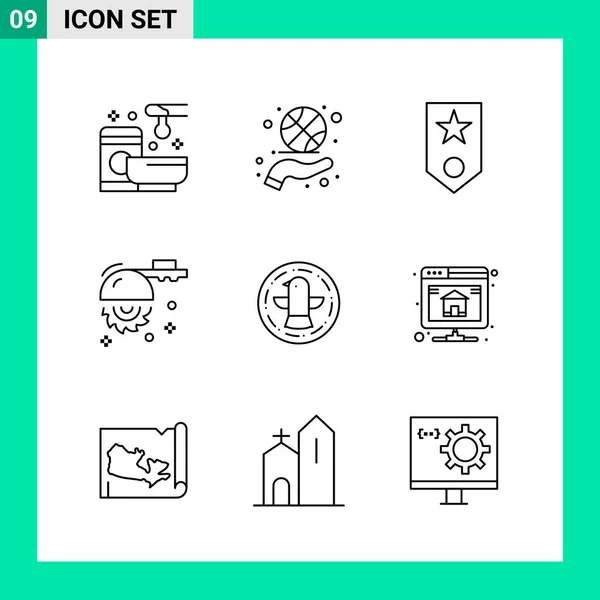 Conjunto Iconos Creativos Universales Simplemente Vector Ilustraciones Para Aplicaciones Web — Vector de stock