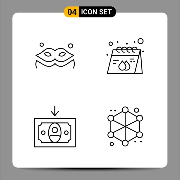 Set Universal Creative Icons Simply Vector Illustrations Web Mobile Apps — Stock Vector