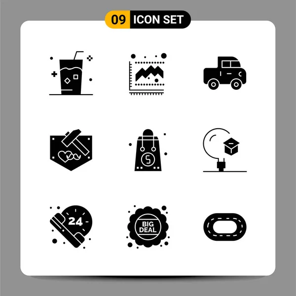 Conjunto Iconos Creativos Universales Simplemente Vector Ilustraciones Para Aplicaciones Web — Archivo Imágenes Vectoriales