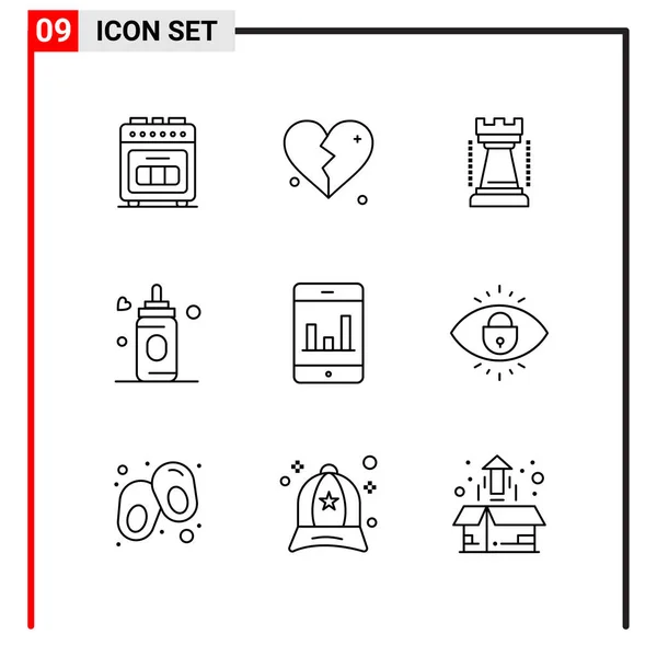 Set de 25 iconos de negocio universales Vector — Vector de stock