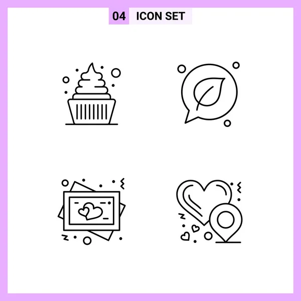 Conjunto Iconos Creativos Universales Simplemente Vector Ilustraciones Para Aplicaciones Web — Vector de stock