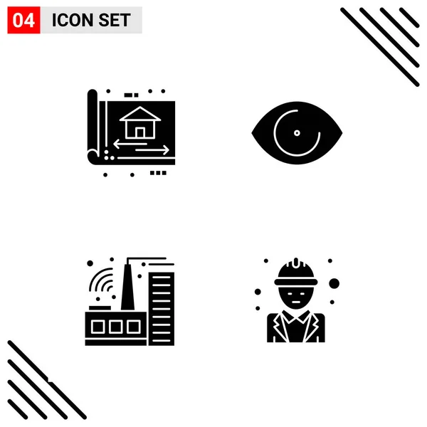 Conjunto Iconos Creativos Universales Simplemente Vector Ilustraciones Para Aplicaciones Web — Vector de stock