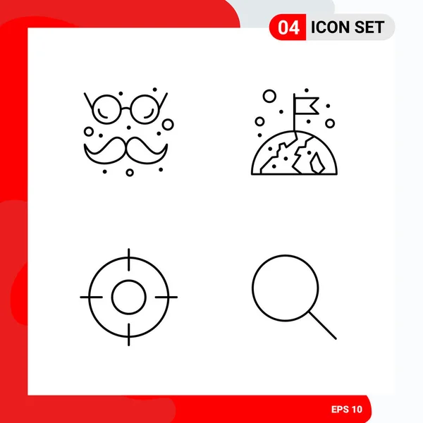 Conjunto Iconos Creativos Universales Simplemente Vector Ilustraciones Para Aplicaciones Web — Vector de stock