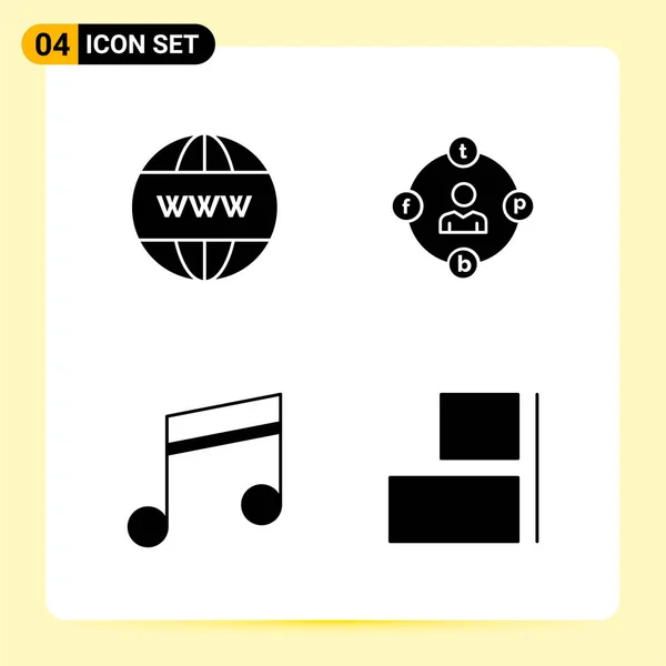 Conjunto Iconos Creativos Universales Simplemente Vector Ilustraciones Para Aplicaciones Web — Vector de stock