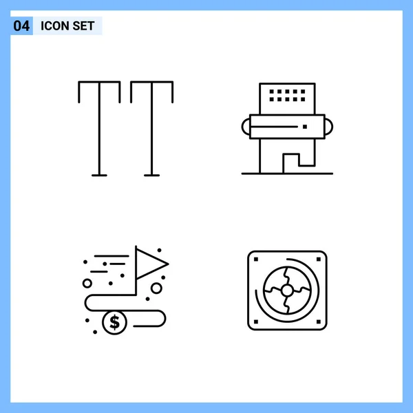 Set Universal Creative Icons Simply Vector Illustrations Web Mobile Apps — Stock Vector