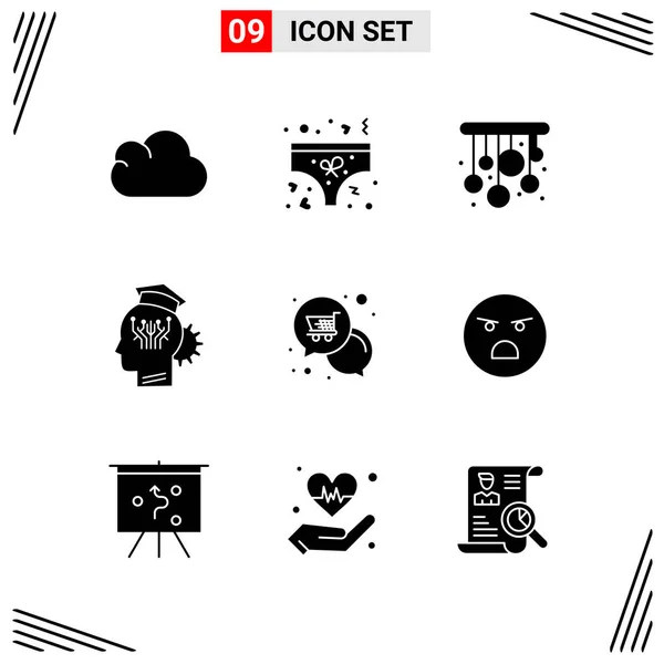 Conjunto Iconos Creativos Universales Simplemente Vector Ilustraciones Para Aplicaciones Web — Vector de stock